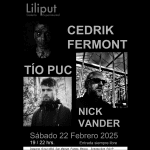 El músico experimental Cedrik Fermont se presentará en la Galería Liliput